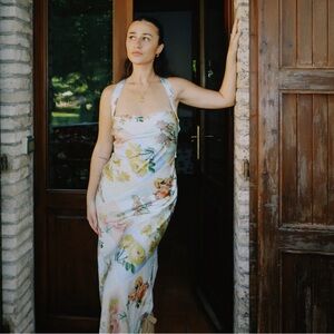 ASOS FLORAL PATTERN MAXI DRESS
